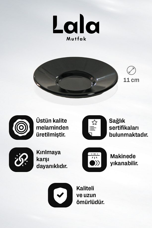 Gözde Çay Tabağı (6'LI, KIRILMAYA DAYANIKLI) - 5