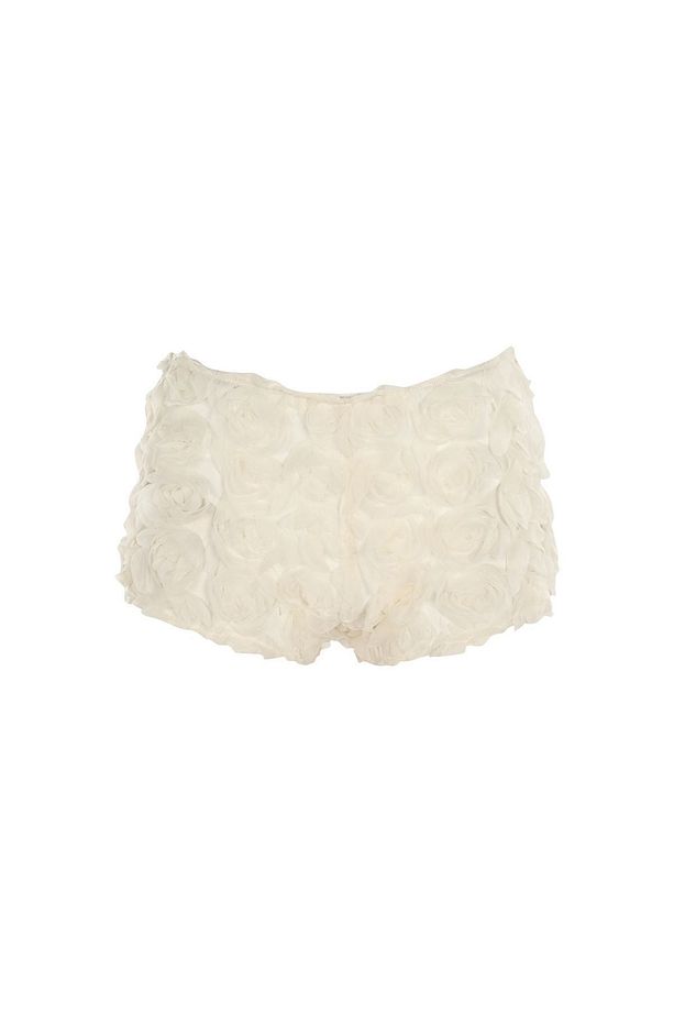 CRUSH ON YOU SHORTS Kemik Çiçekli Mini Şort - 3