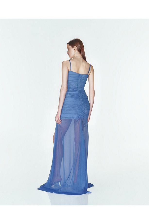 Rolling In Love Gown Uzun Tül Mezuniyet Elbisesi - 3