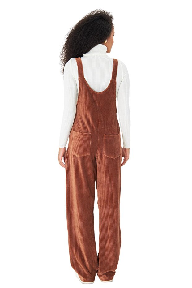 PLNL6111 - Kadife Örme Salopet - 4