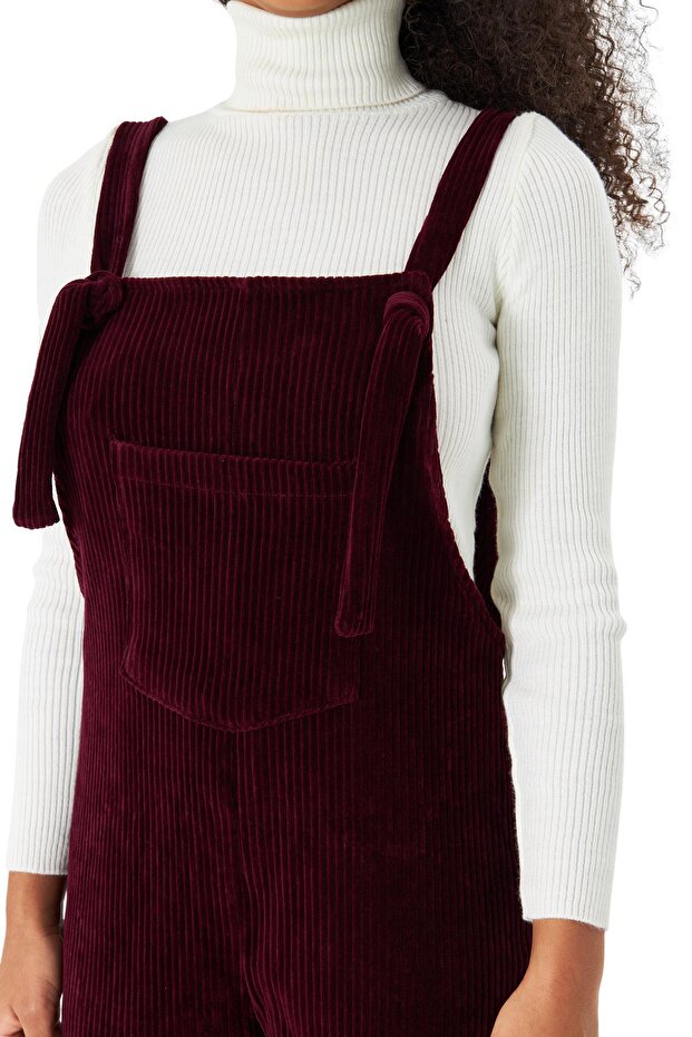 PLNL6111 - Kadife Örme Salopet - 5