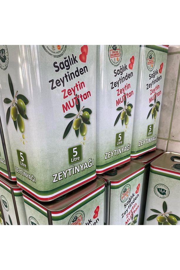 MUT İNCİSİ ZEYTİNYAĞI 40 LİTRE ( 8 ADET 5 LİTRELİK TENEKE ) - 5