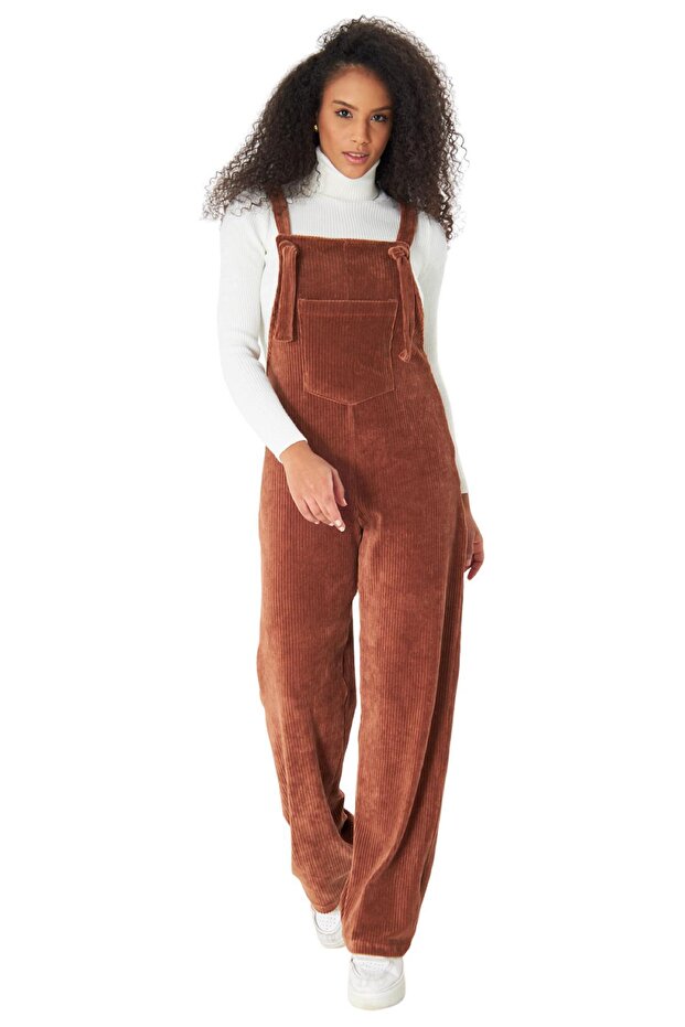 PLNL6111 - Kadife Örme Salopet - 1