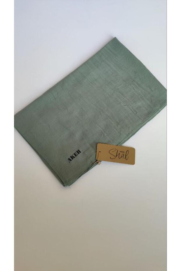 Mint Yeşili Bambu Kraş Şal - 4
