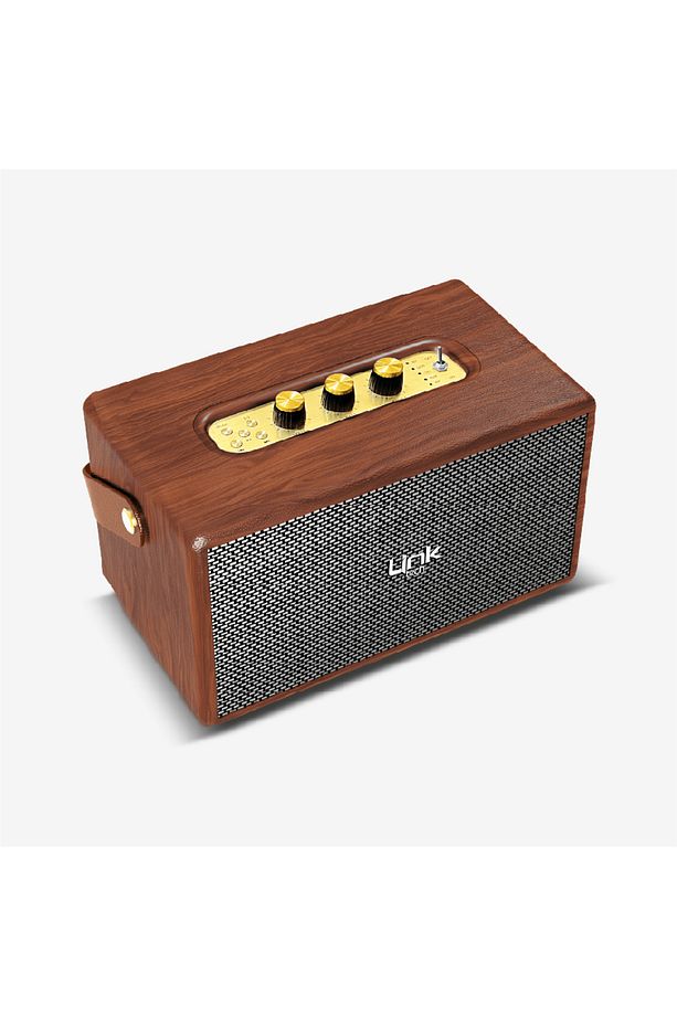M402 Retro Taşınabilir Mikrofonlu Bluetooth Radyo Hoparlör - 2