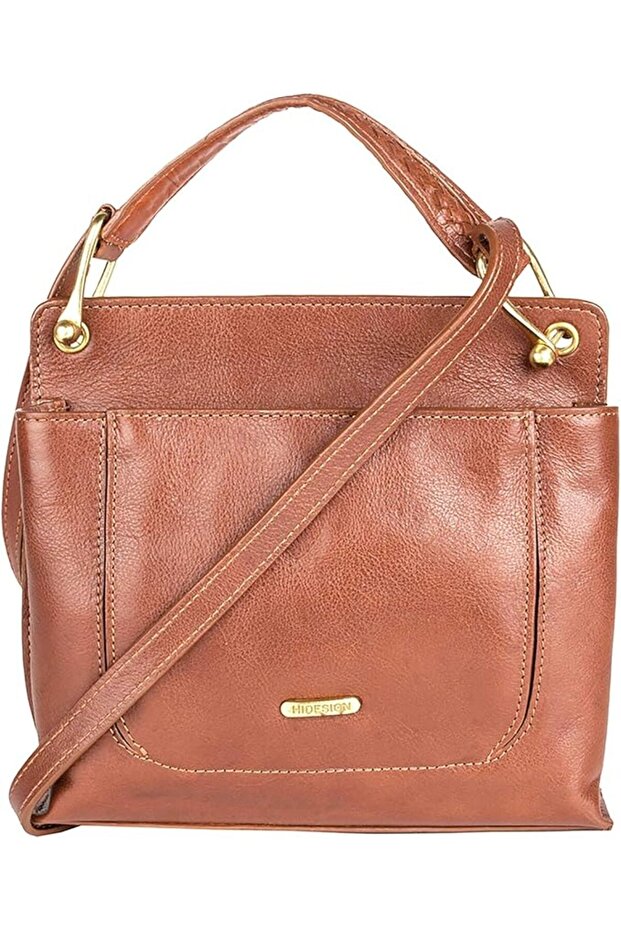 Martella 02 Crossbody Bag for Women ,Genuine Leather,Tan