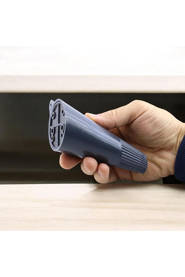 Açılı Konik 12 cm Antrasit 4 Adet Ayak Mobilya Yükseltici Baza Ayağı Koltuk Kanepe Altı Puf Ayakları - 7