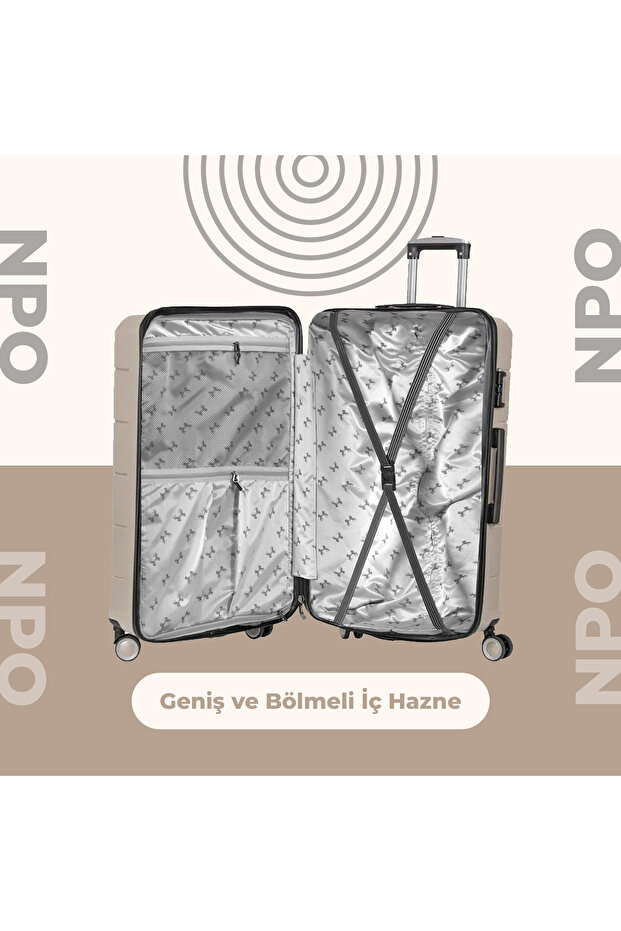 Diamond PP(Polipropilen) 2'li Kırılmaz Valiz Seti - 5