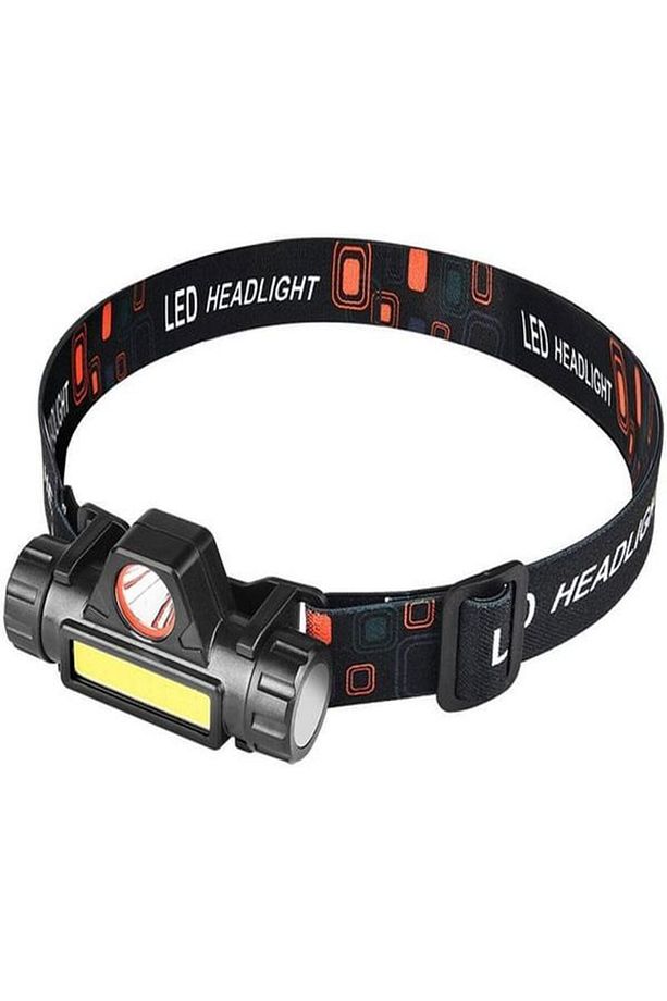 Kafa Feneri Şarjlı Mıknatıslı Lityum Lion Pilli 1200 Lümen Cob Led Kafa Lambası Çalışma Lambası - 3