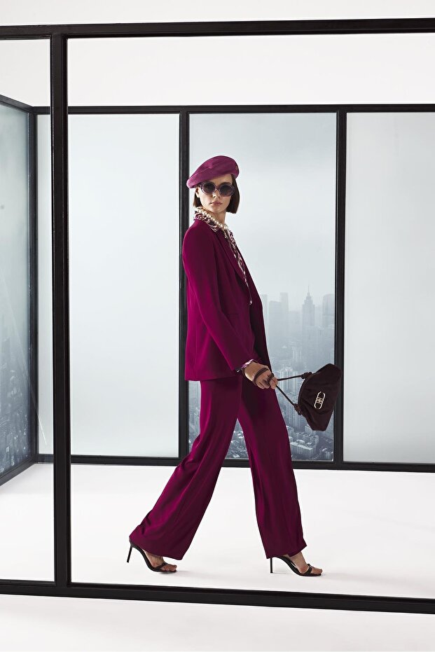 Tek Düğmeli Bele Oturan Şık Ceket - 2