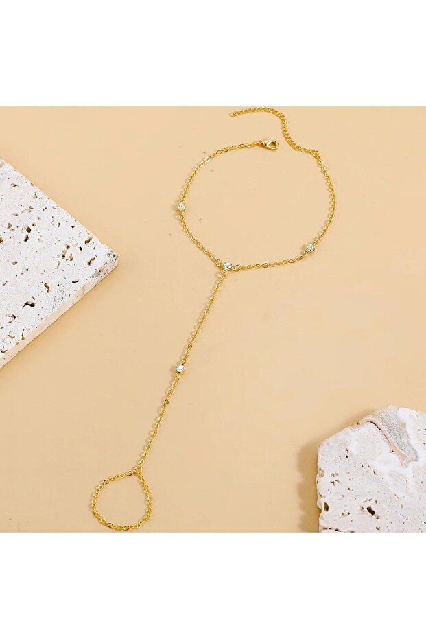 Stylish and Elegant Stone Chain Women's Foot Anklet
