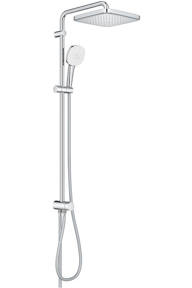 Tempesta System 250 Cube Kare Duş Başlıklı Duvara Monte Duş Sistemi - 26694001 - 9