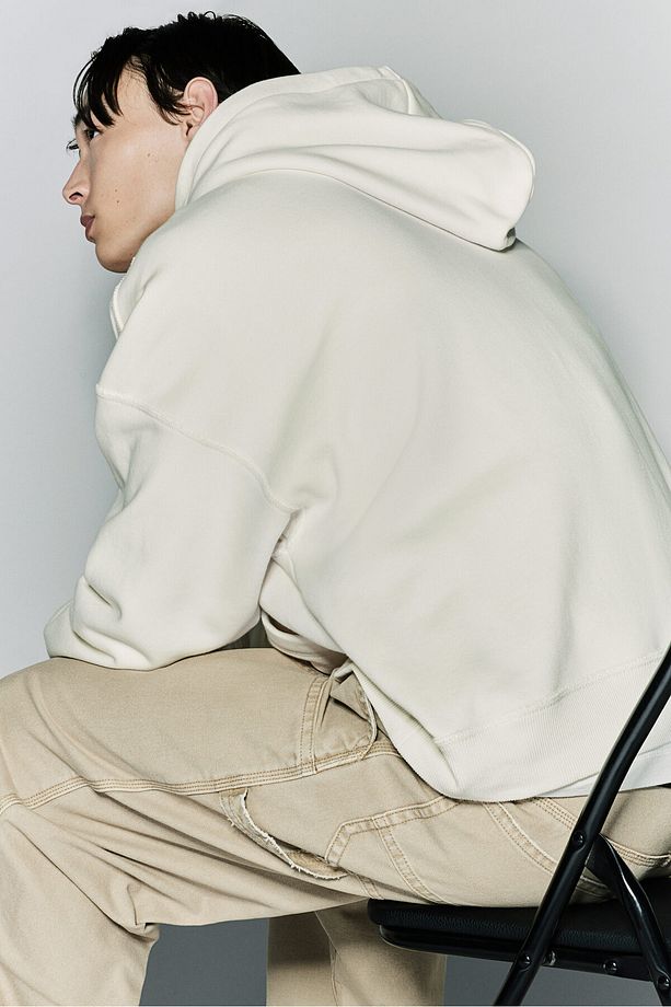 Oversized Fit Kapüşonlu Üst - 4