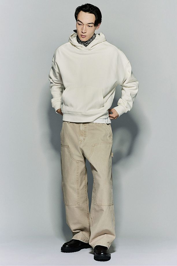 Oversized Fit Kapüşonlu Üst - 1