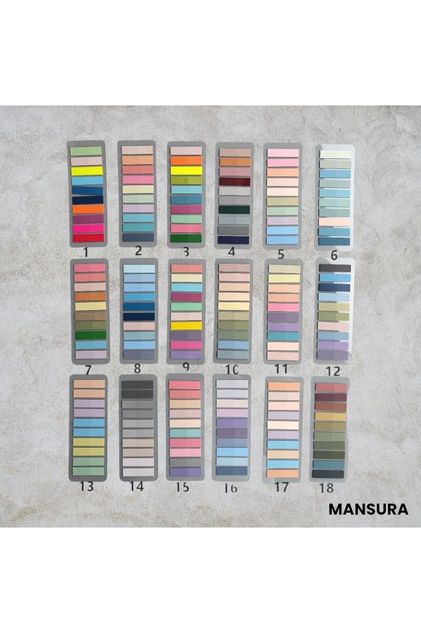 1 Adet Pastel Renk Post-it Yapışkanlı Not Kağıdı Index Sticker Indeks - 2