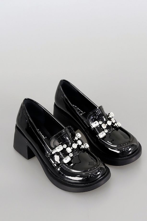 RC 2103 Taşlı Yüksek Topuklu Loafer - 2