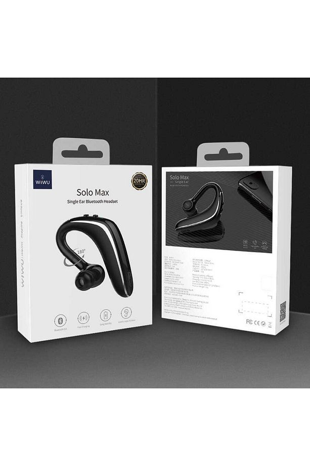 Solo Max Bluetooth Kablosuz Tekli Kulaklık V5.0 Single Wireless Kulak Içi Kulaklık - 4
