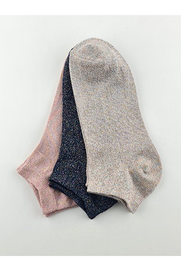 3 Pcs Glitter Booties Socks - 5