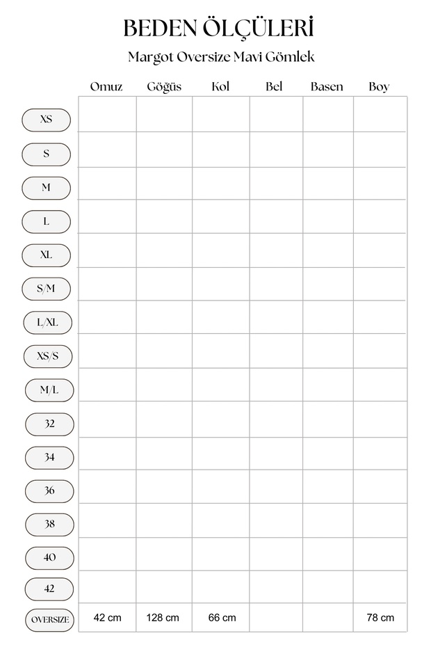 Margot Oversize Mavi Gömlek - 4