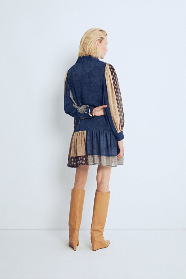 Nova Mini Şifon Elbise - 7