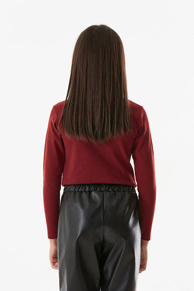 Basic Dik Yaka Kız Çocuk Body - 4