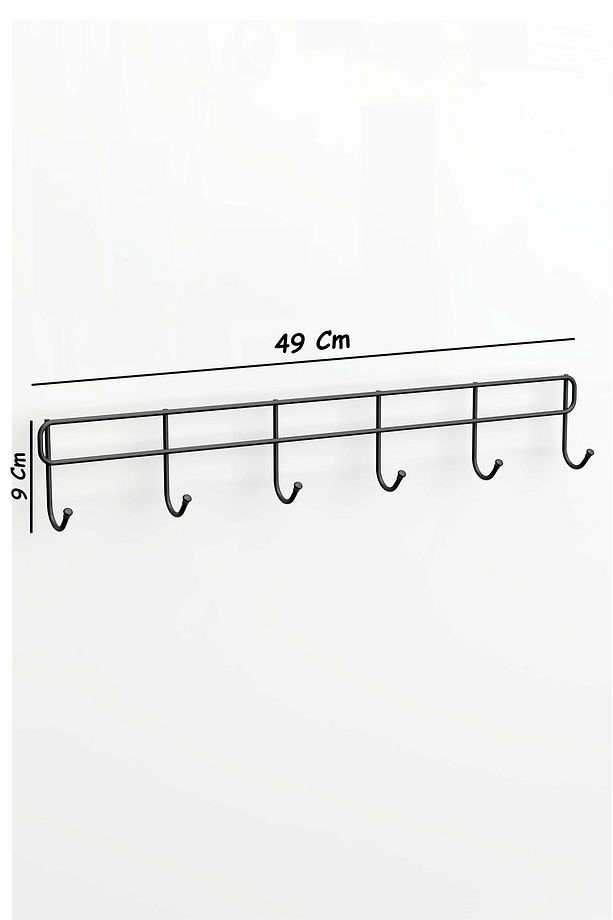 Yapışkanlı Metal Duvar Elbise Askılığı Kapı Arkası Askılık Portmanto Organizer Askı - 7