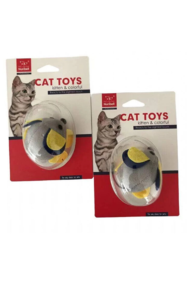 Gray Vibrating Cat Mouse Toy - 1