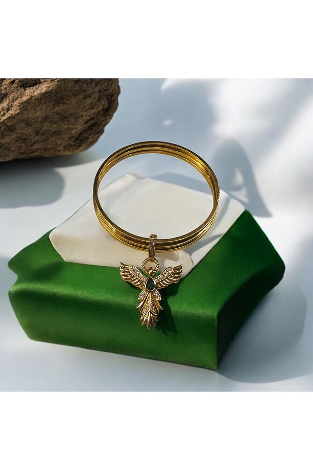 Gold Anka Kuşu Model Ajda Bilezik Charmı (Tek Charm Ajda Bilezik Hariç ) - 1