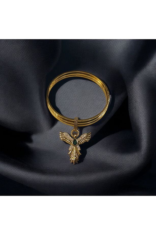 Gold Anka Kuşu Model Ajda Bilezik Charmı (Tek Charm Ajda Bilezik Hariç ) - 2