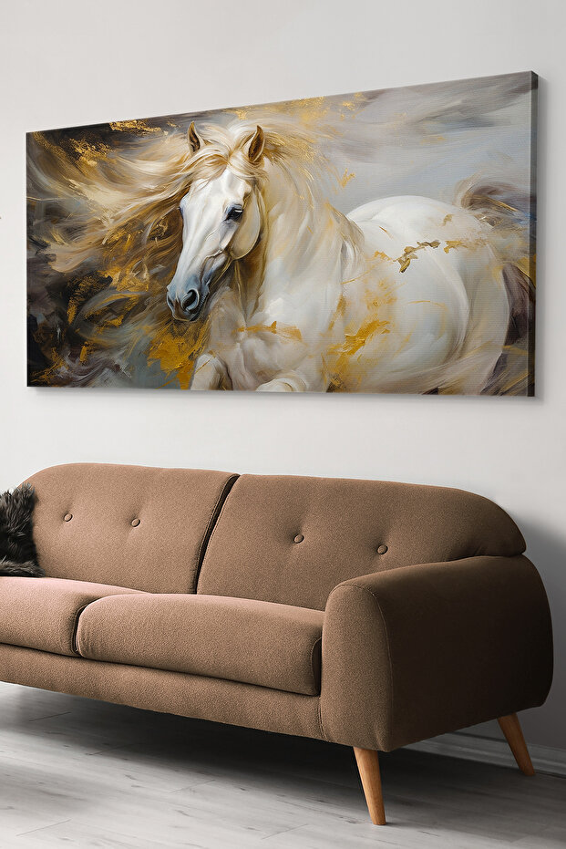 Asil At Tek Parça Kanvas - Canvas Tablo - 1