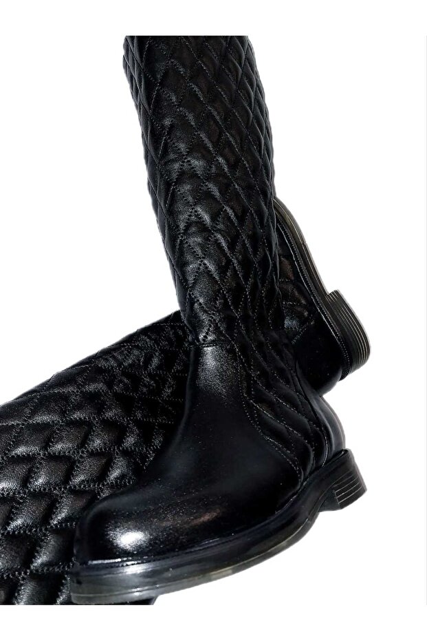 Kapitone Hakiki Deri Çizme - 3