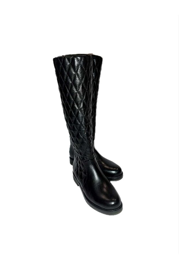 Kapitone Hakiki Deri Çizme - 4