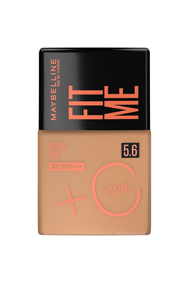 , Fit Me Fresh Tint Foundation SPF 50 with Brightening Vitamin C, 5.6