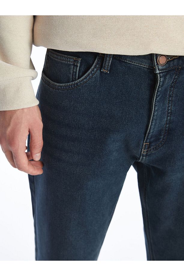 Lcwk 779 Regular Fit Içi Polarlı Kışlık Erkek Jean Pantolon - 3