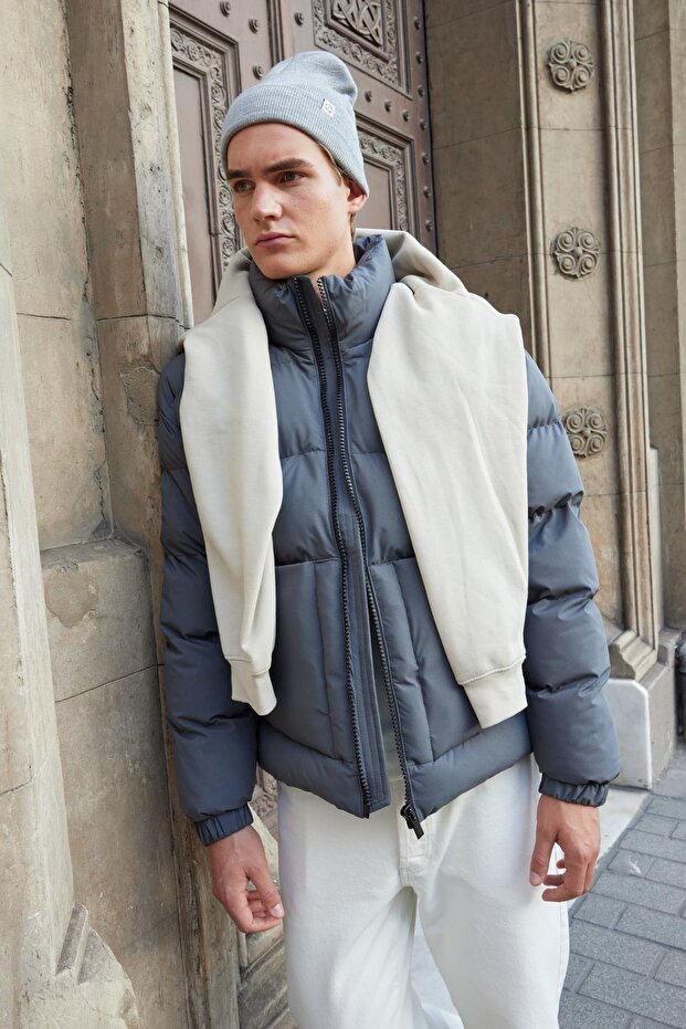Men's Waterproof Puffer Jacket Anthracite - 6