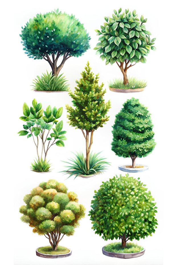 Ağaç Sticker Seti - 1