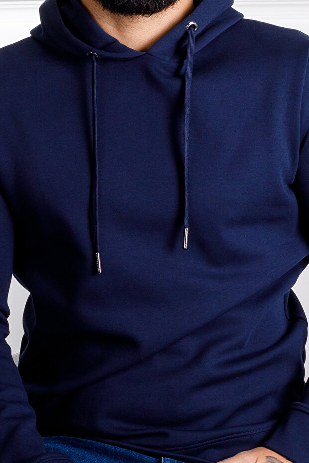 İnterview Sarar Kapüşonlu Lacivert Sweatshirt - 6