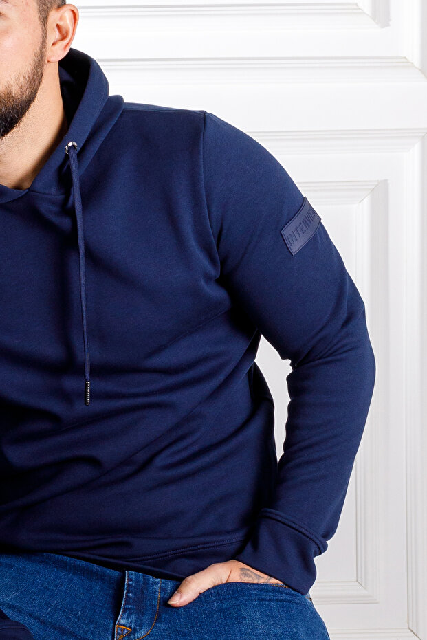 İnterview Sarar Kapüşonlu Lacivert Sweatshirt - 8