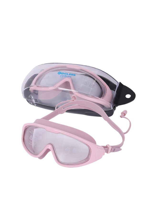 Premium Swimming Goggle | Anti-fog & Uv Protection | Pink | Stylish Big Frame