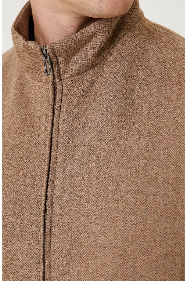 Camel Kaşmir Karışımlı Causal Yelek - 6