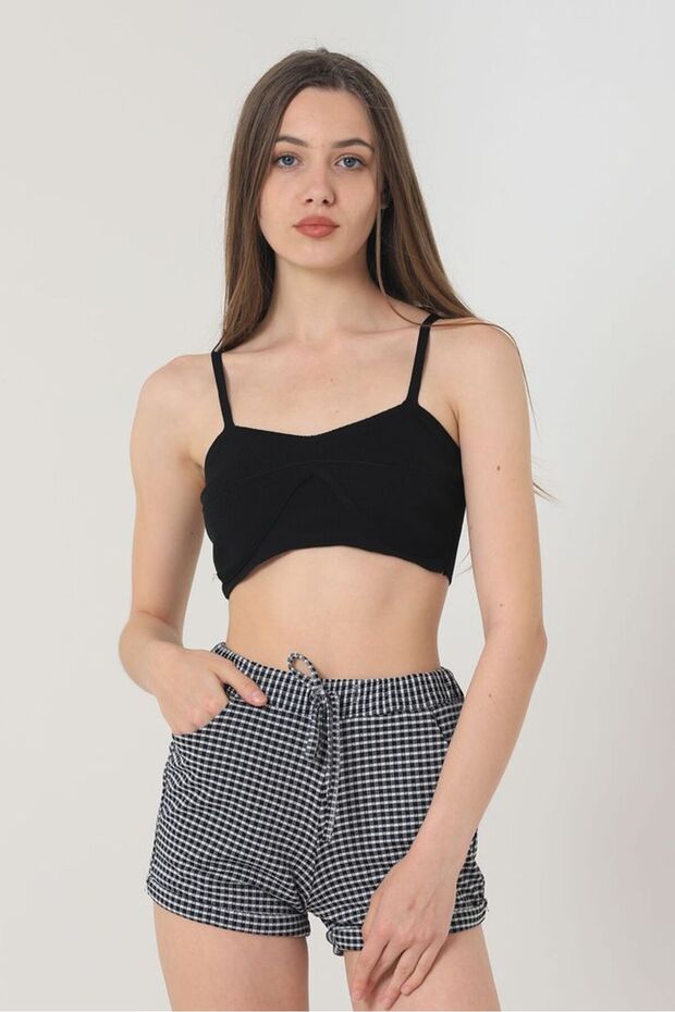 Black Mini Shorts | D1764 - 1