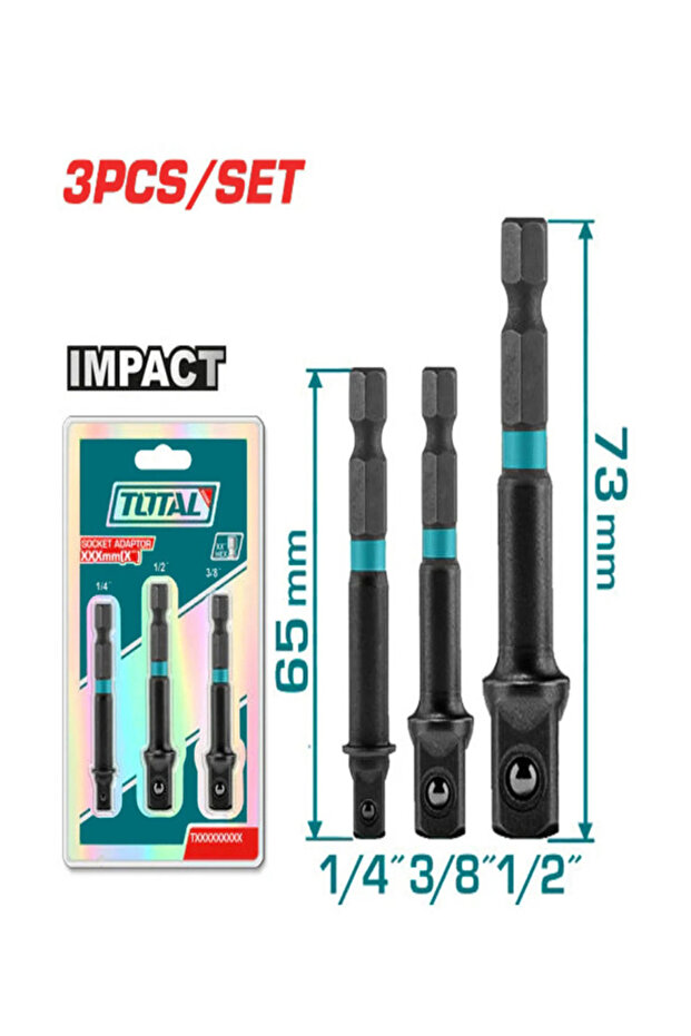 HEX SOKET ADAPTÖRÜ 3 PARÇA - 4