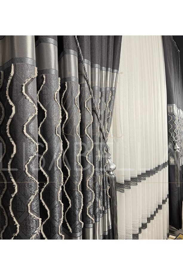 Luxe Harmony Pano Fon Perde– 1/3 Sık Pile (Tek Kanat) - 1