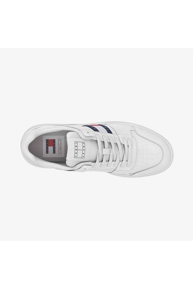 Kadın / Kız Marka Logolu Deri Üst Kauçuk Dış Tabanlı Gündelik Kullanıma Uygun Beyaz Sneaker EN0EN025 - 4