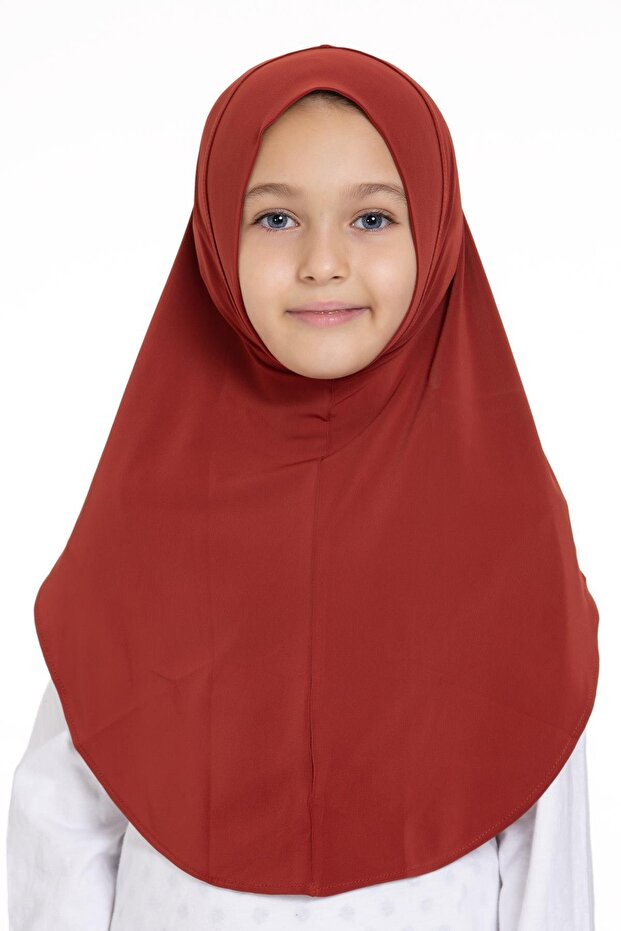 Tile Practical Ready-made Young Hijab Bonnet Sandy Fabric Plain Hijab 2312_05