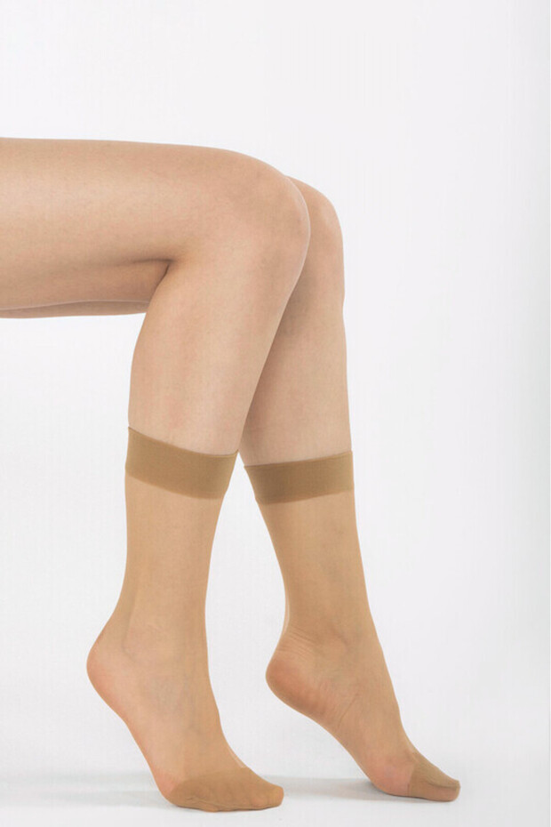 Bronz 15 Denye Soket Çorap - 1