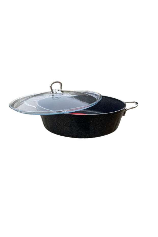 Eko Basık 24 Cm Granit Tencere Gri - 1