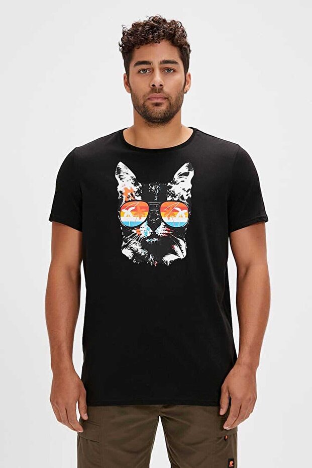 Manx Men's Cotton Tee Shirt 24.01.07.011