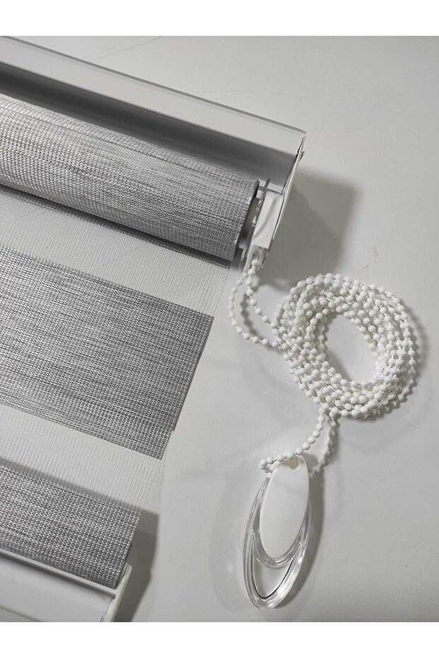 Gri Bambu Zebra Perde R-189 - 3