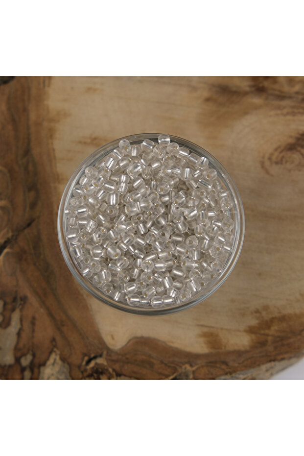 4 mm Clear Silver Sand Beads - Abc 500 Grams, 6/0 - 21